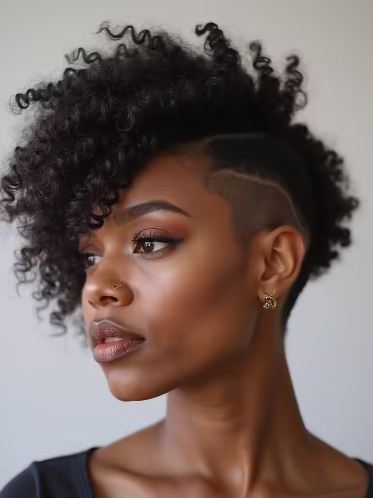 bold edgy elegant curls
