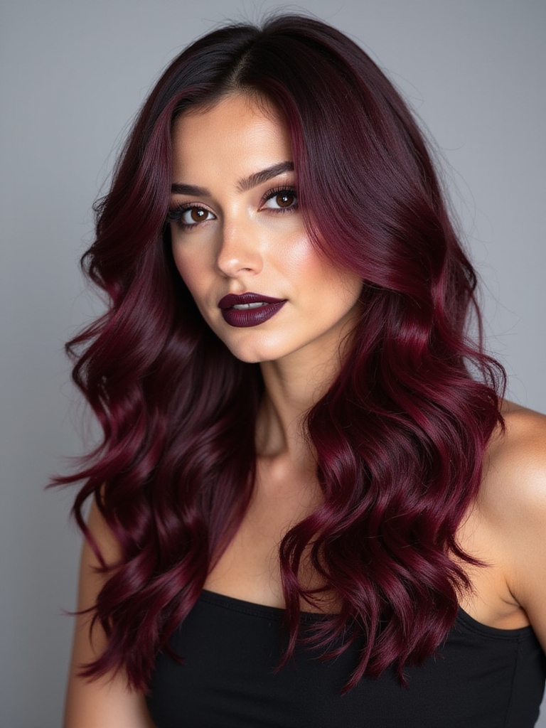 bold hairstyles for deep red
