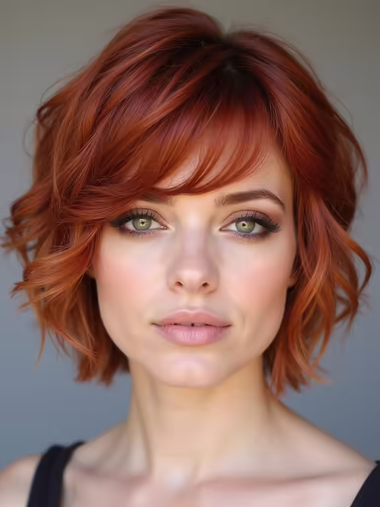 bold red hair transformation