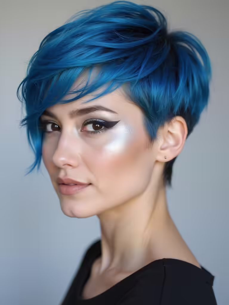 bold tapered pixie hairstyle