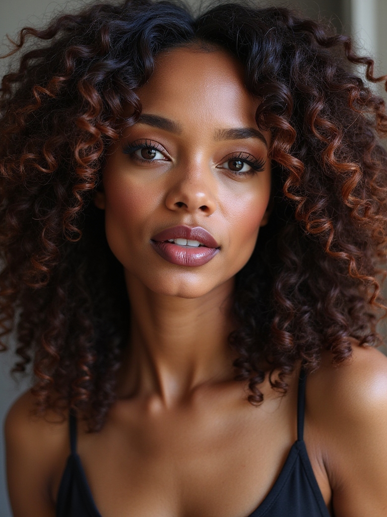bouncy curls with products