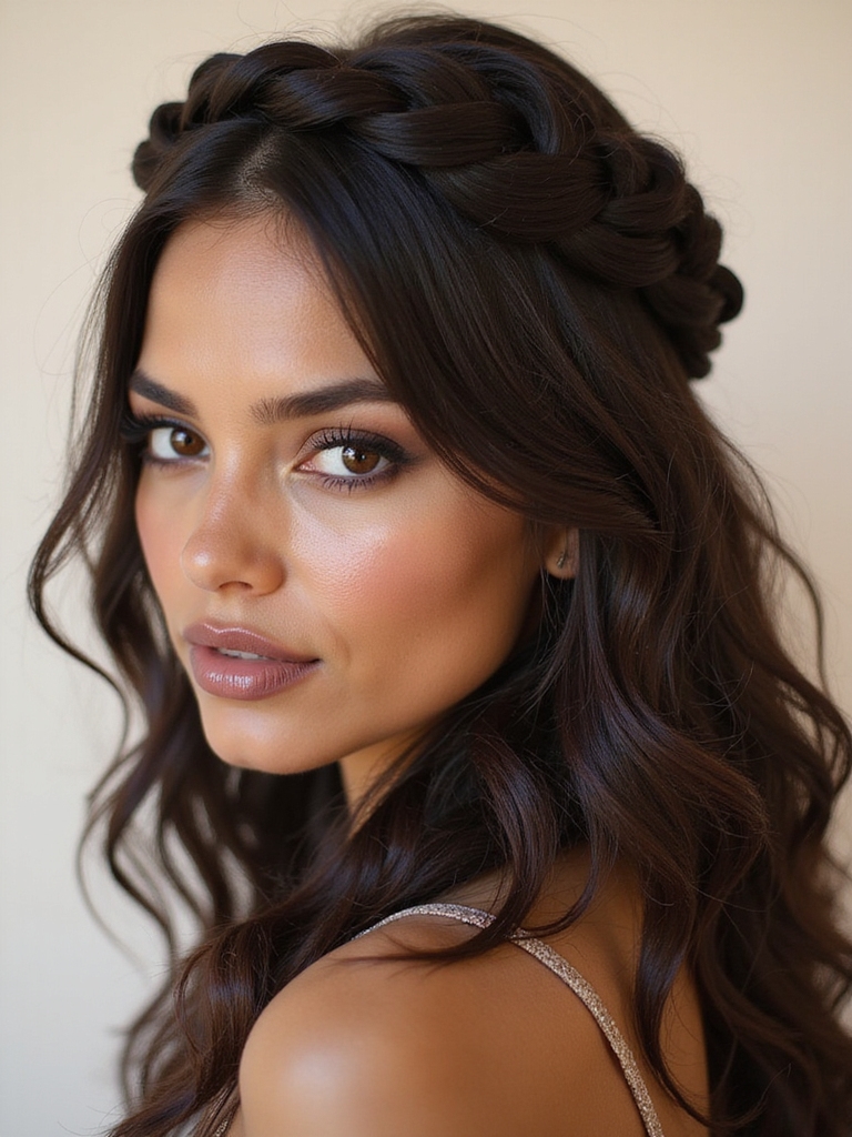 braided crown hair tutorial