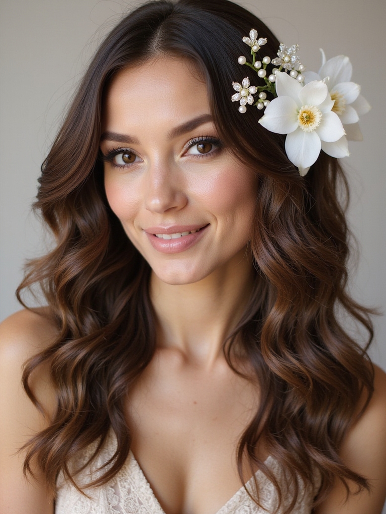 celebrity floral hair trends