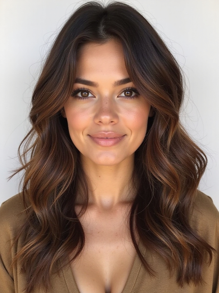 celebrity inspired warm brunette shades