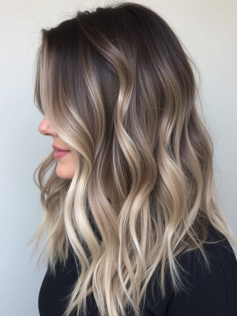 celebrity long ash brown inspiration