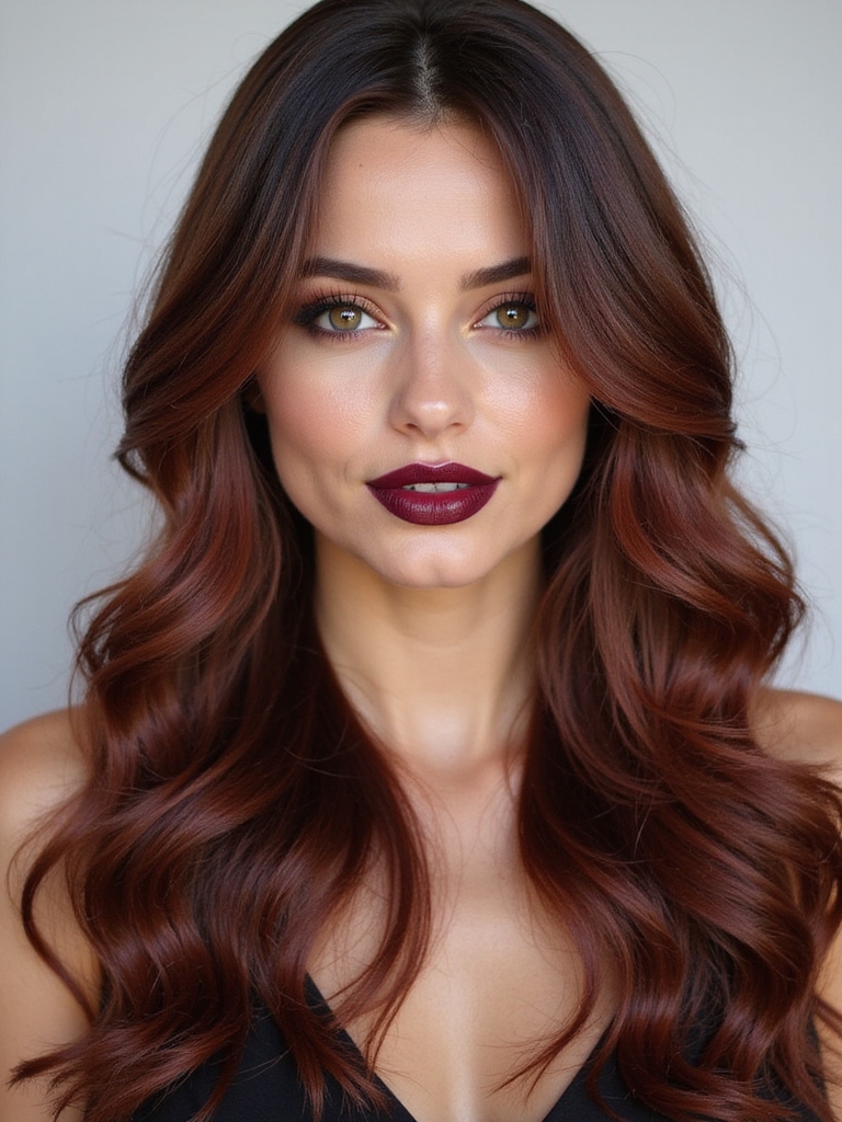 cherry brown hair confidence