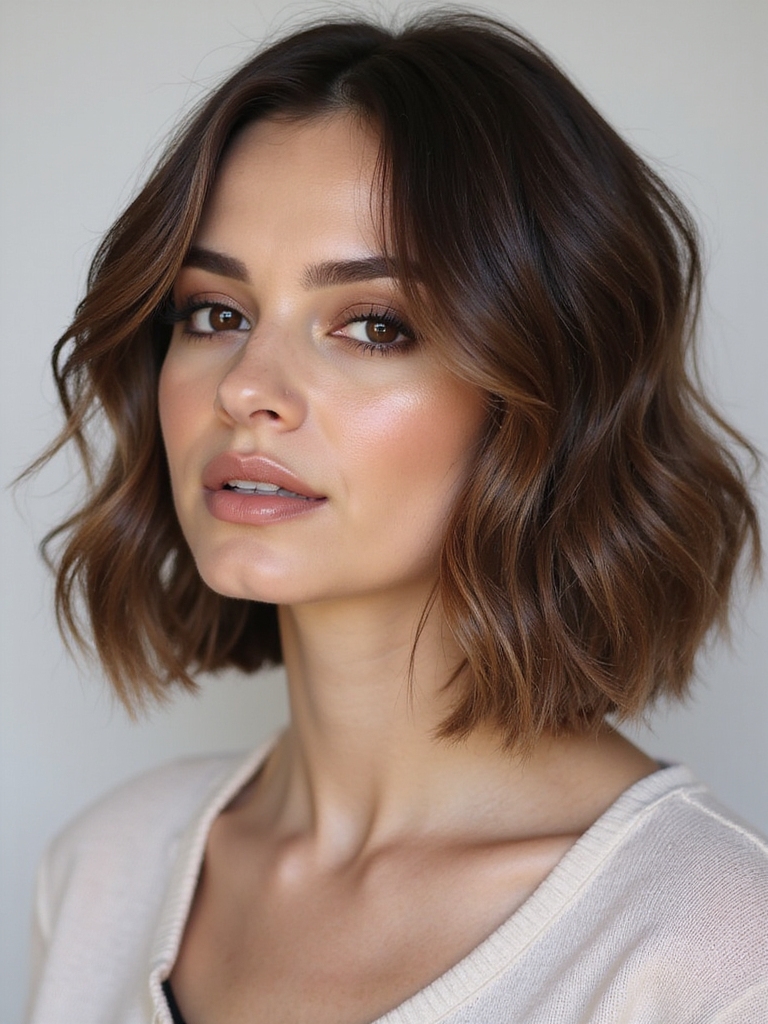 chic a line wavy bob