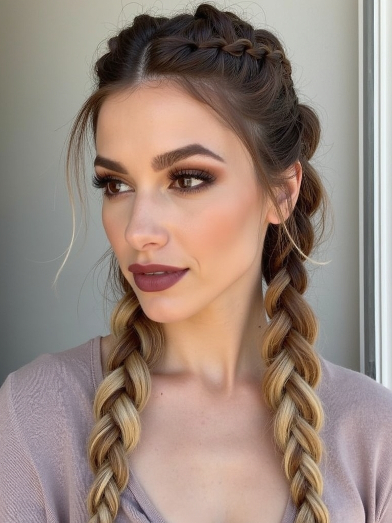 chic and playful braids