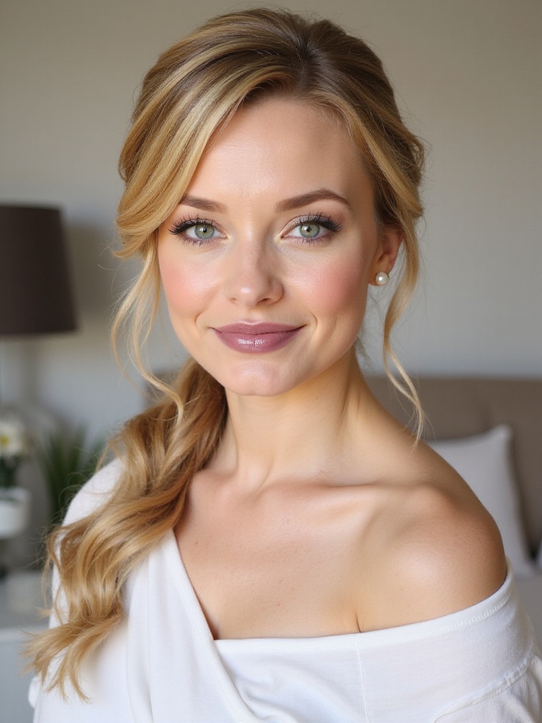 chic elegant low ponytail