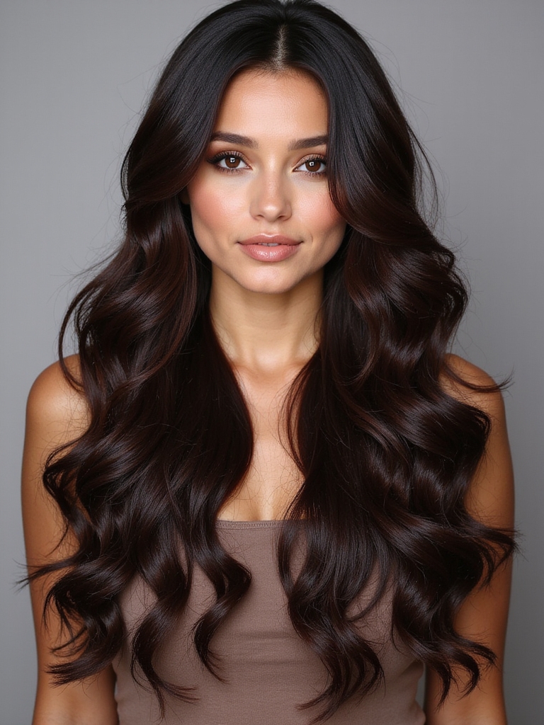 chic glossy hair elegance