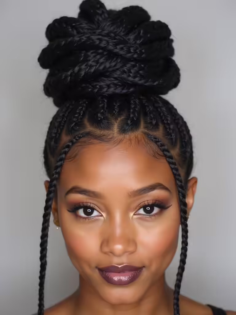 chic practical high bun