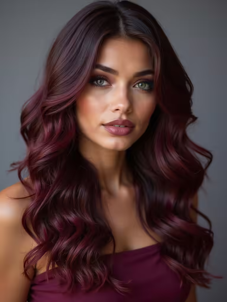 choosing chocolate cherry hair