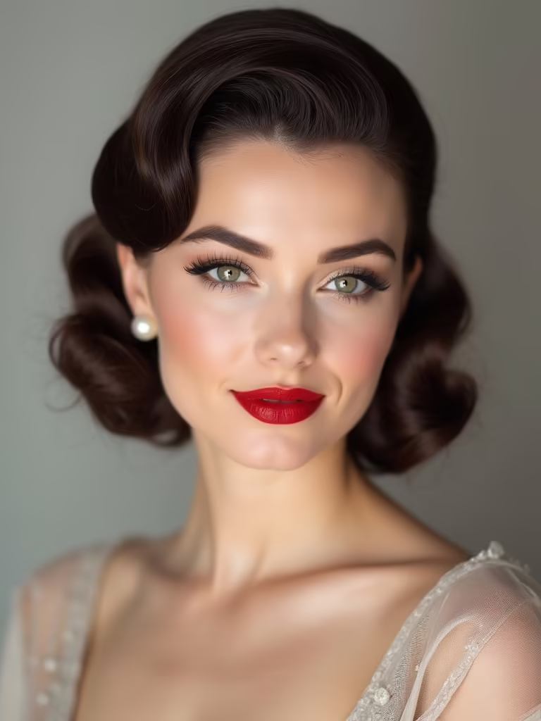classic vintage glam hairstyle