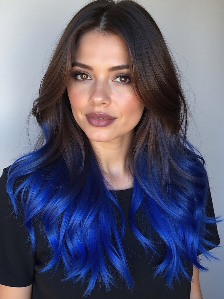 cobalt blue hair transformation