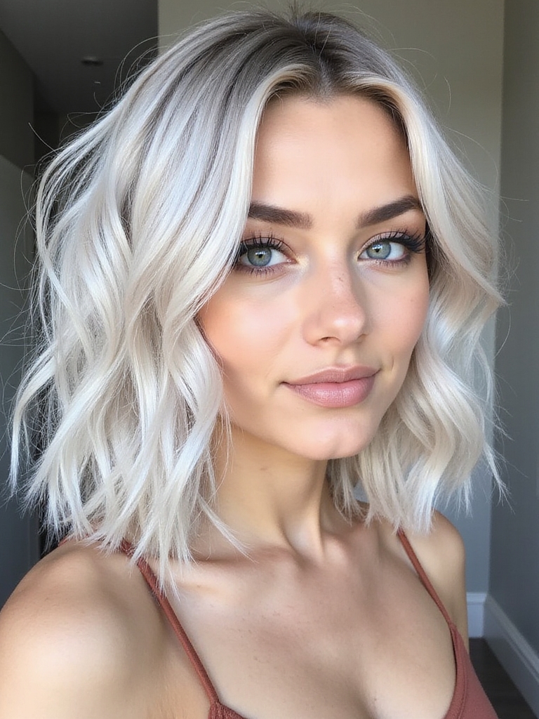 cool blonde highlights transformation