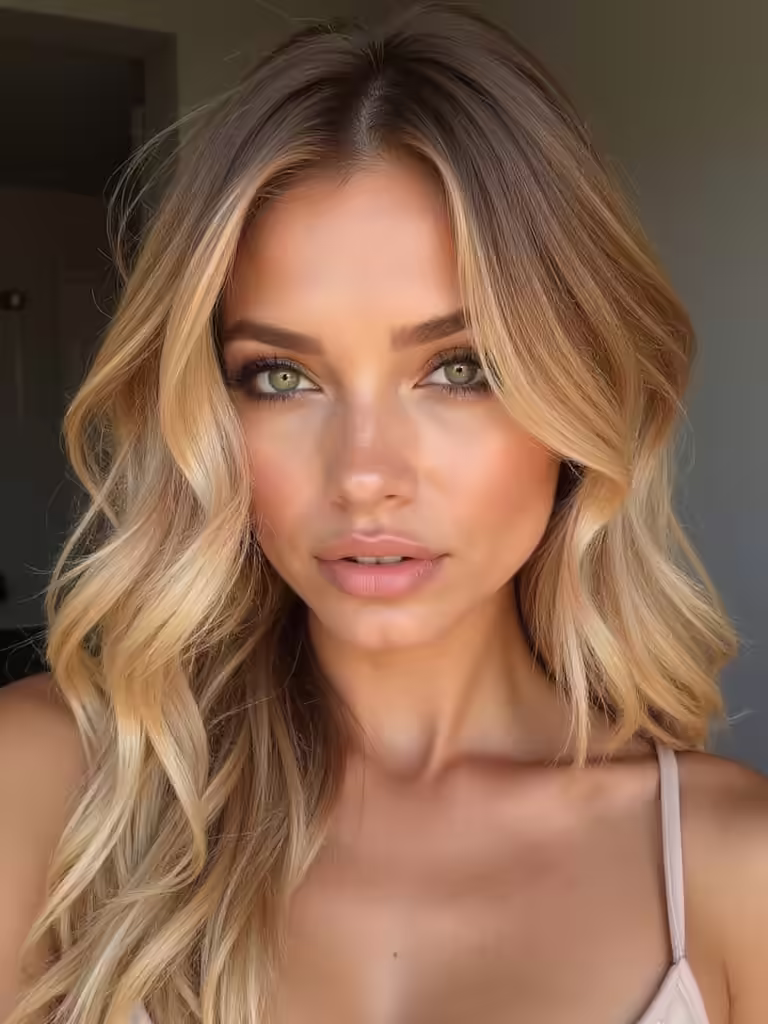 creamy golden hair color