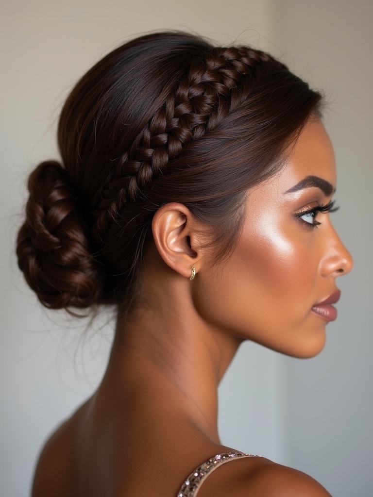 crown braided bun tutorial