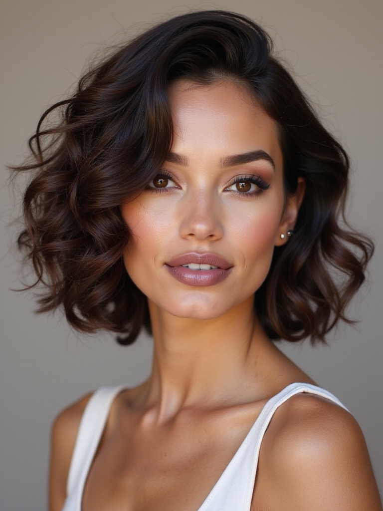 curly bob for vibrant style
