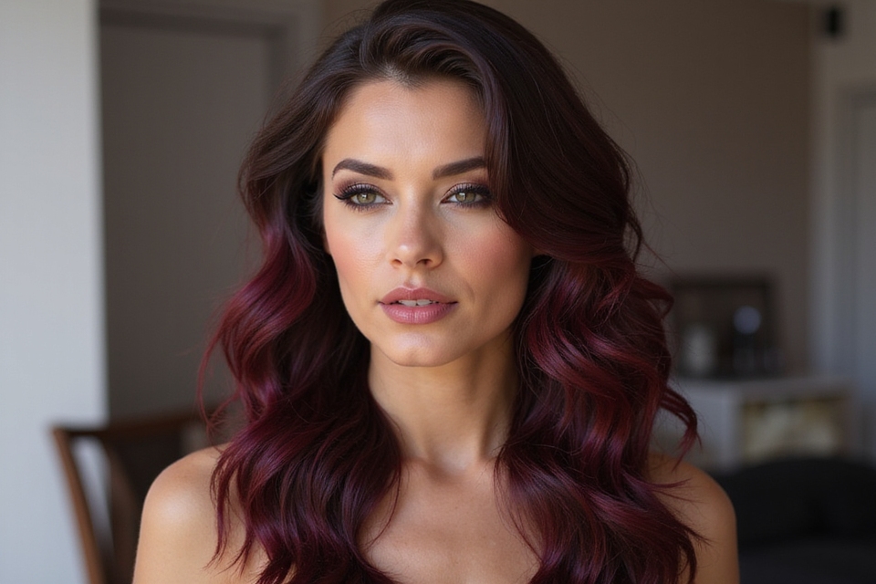 deep glossy chocolate cherry
