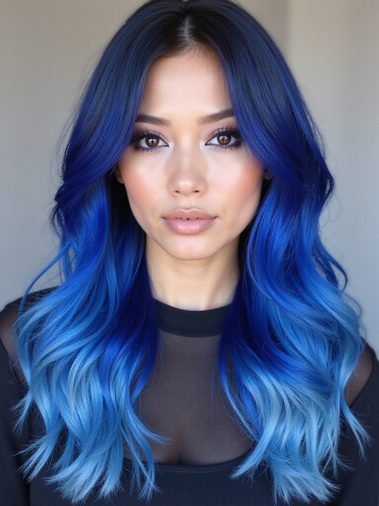 diy blue hair techniques