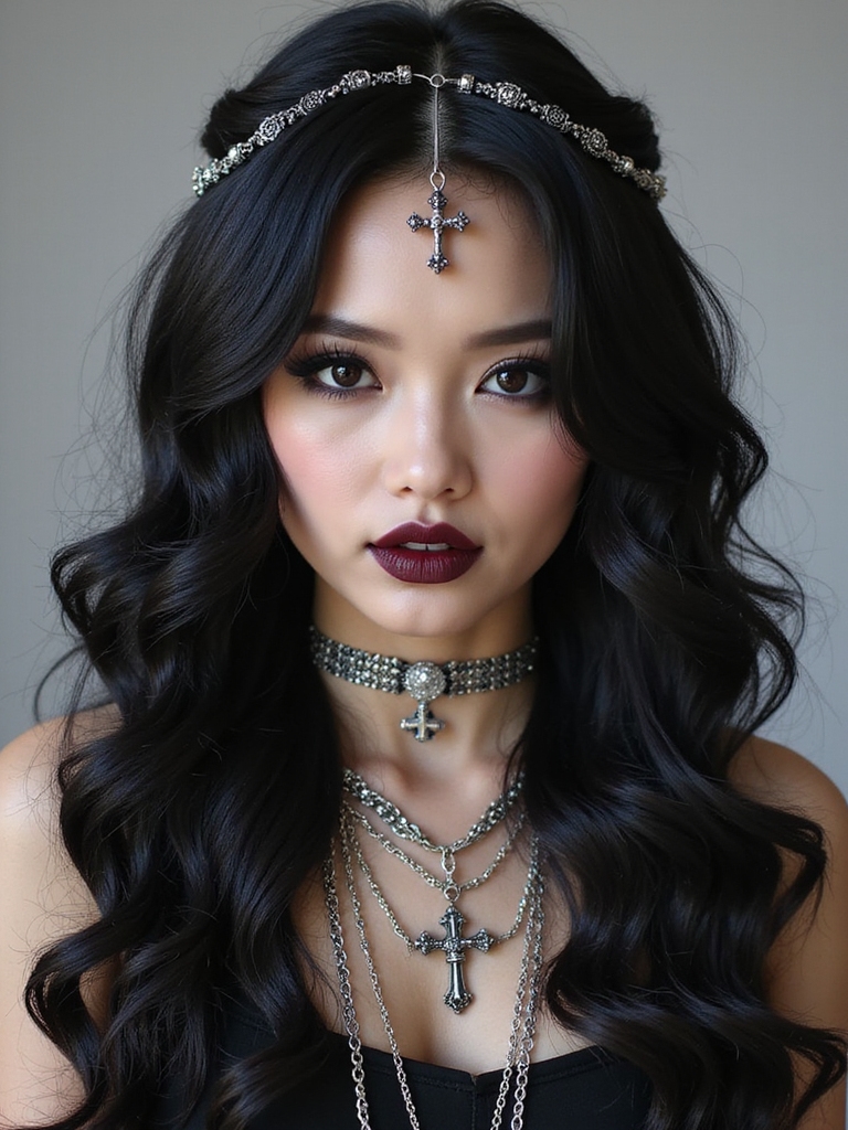 dramatic gothic hair accessories