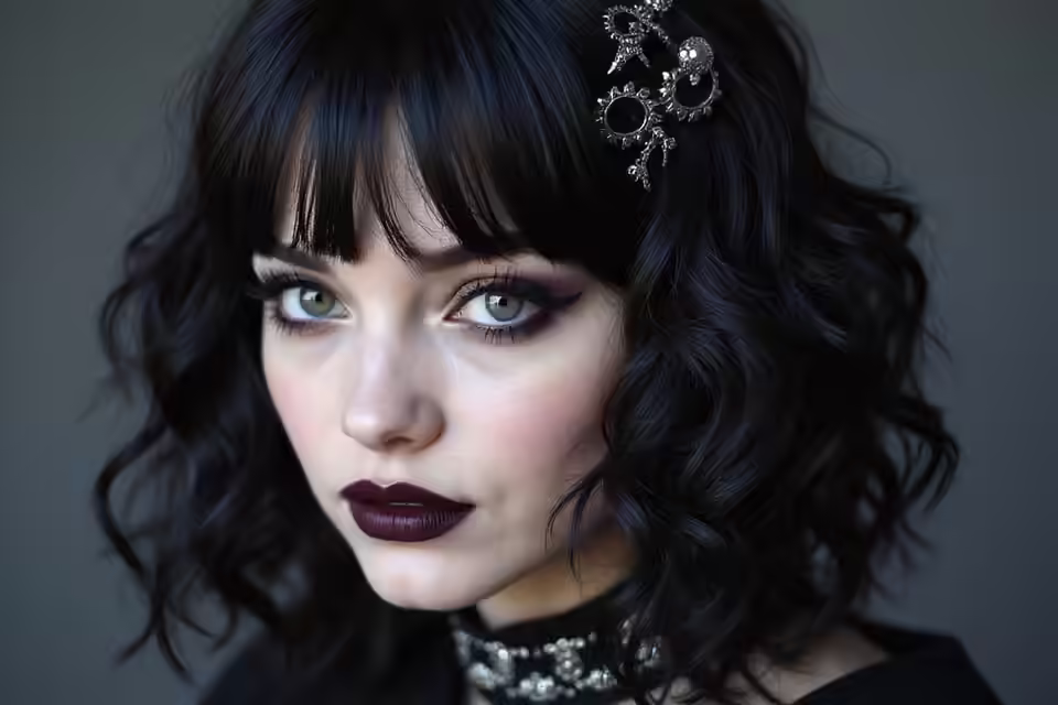 dramatic textured gothic hairstyles