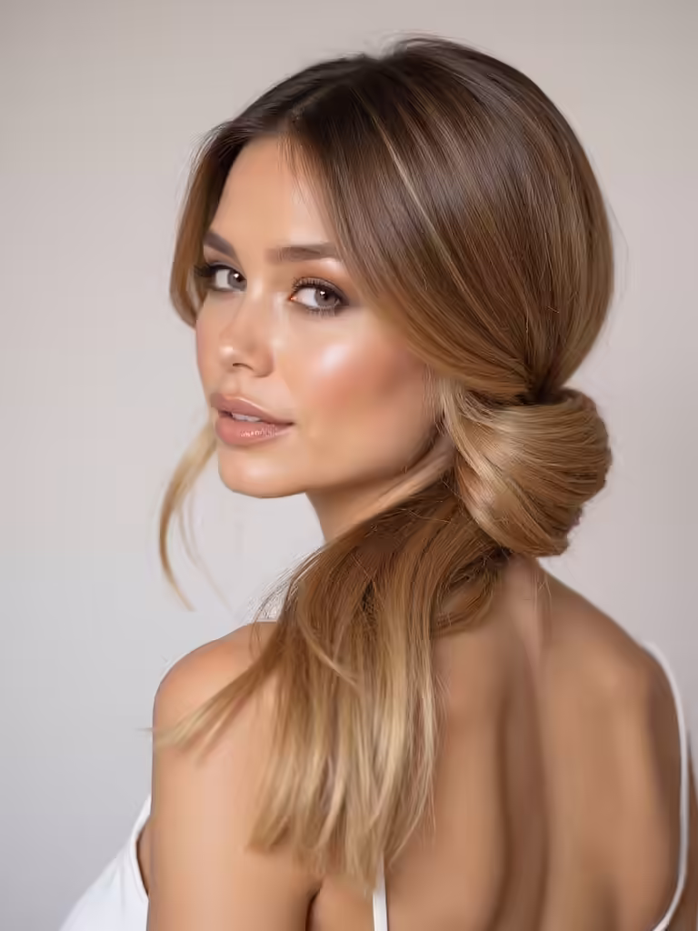 easy stylish knot hairstyle