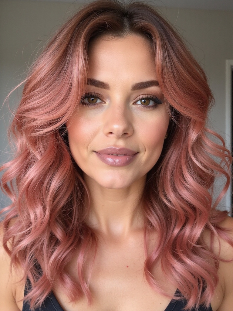 effervescent rose gold curls