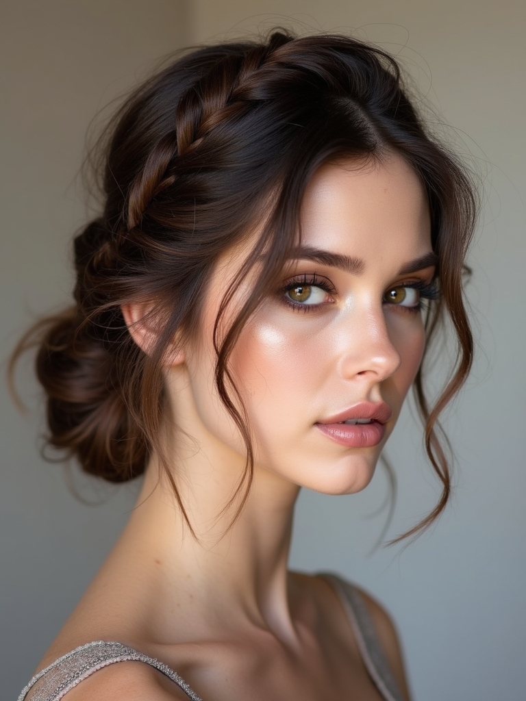 effortless chic braided bun