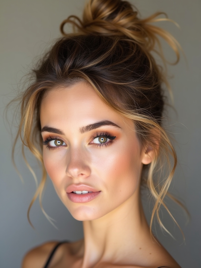 effortless chic messy bun