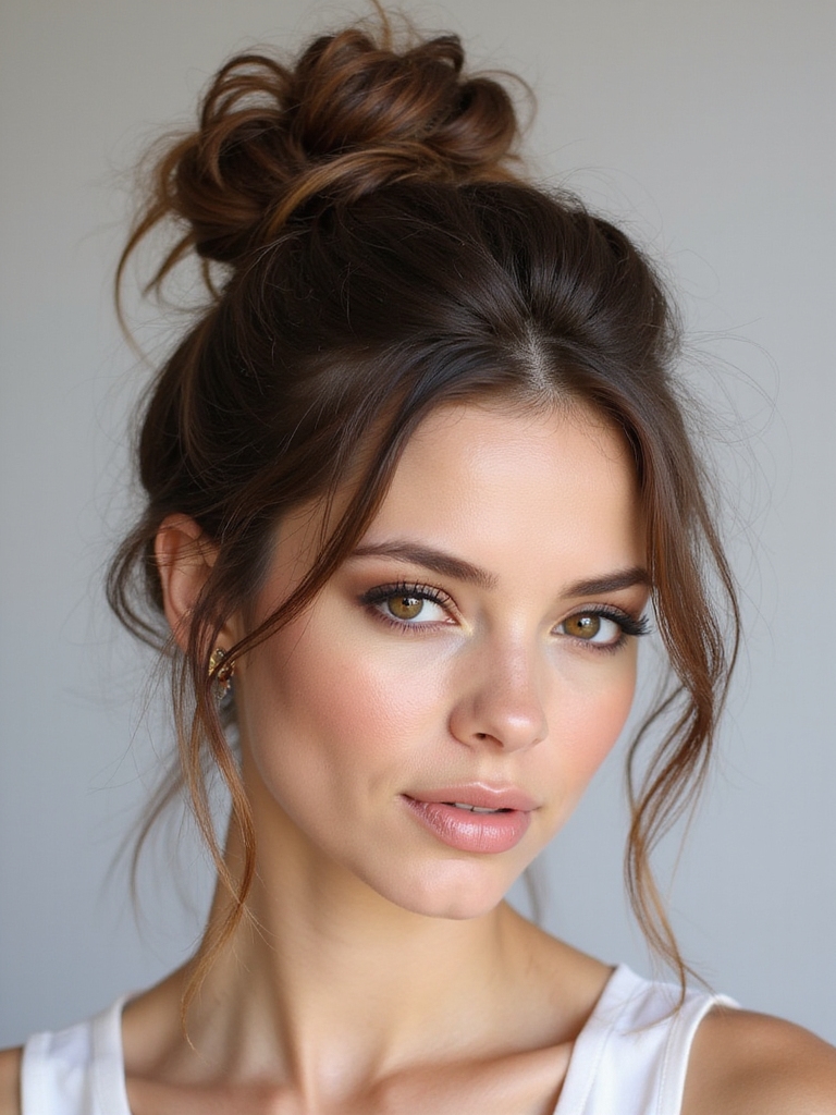 effortless chic messy bun