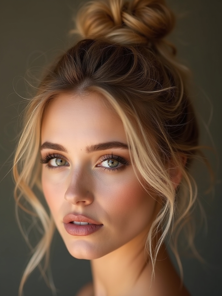 effortless cool messy bun