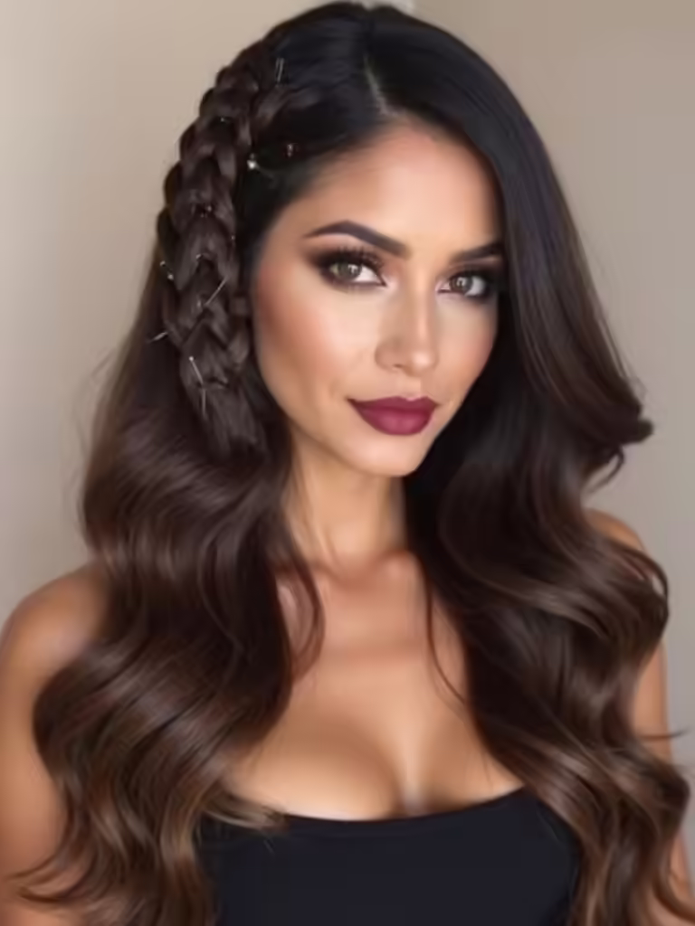 effortless elegant party hairstyle
