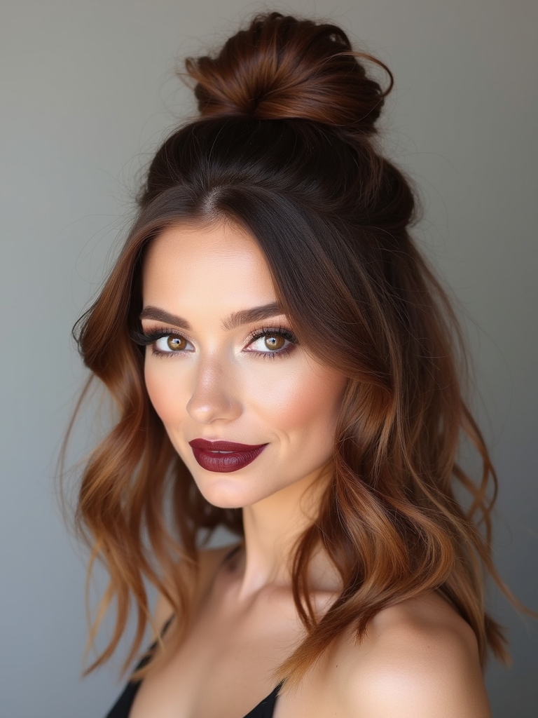 effortless half up hairstyle tutorial
