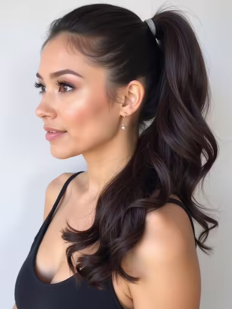 effortless side ponytail style