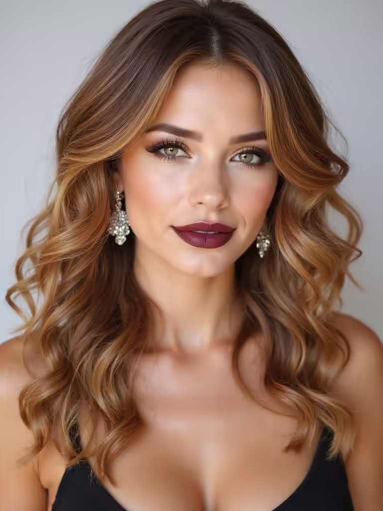 effortless side swept curls