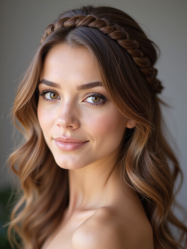 effortless twisted hair style