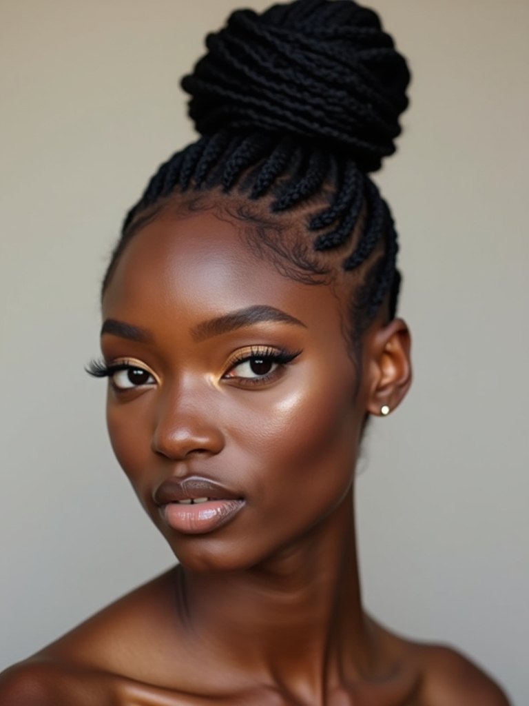 effortless twisted top knot