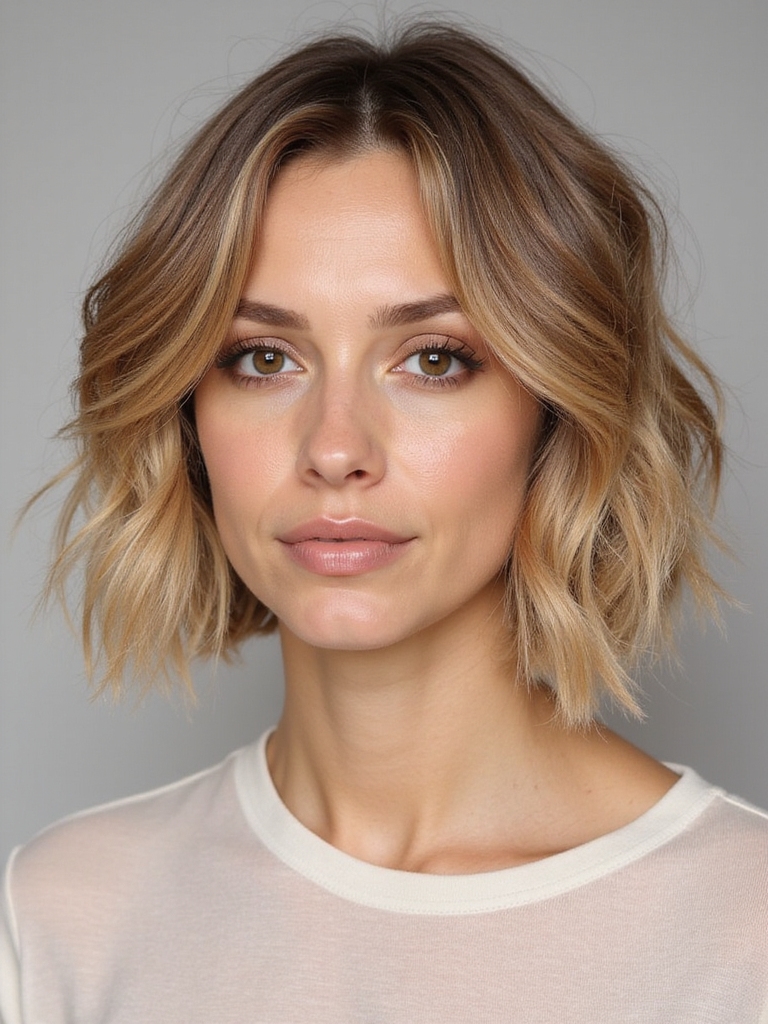 effortlessly chic chin length bob