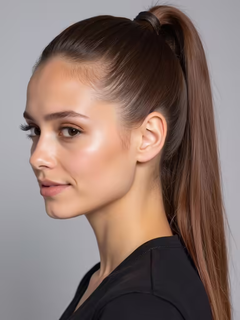 effortlessly chic high ponytail