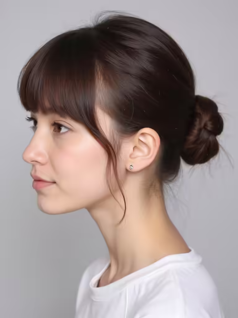 effortlessly chic low bun