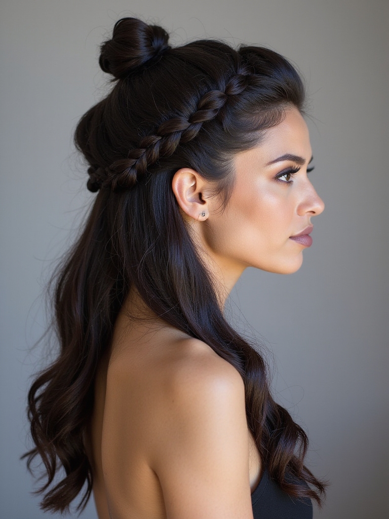 elegant braided bun tutorial