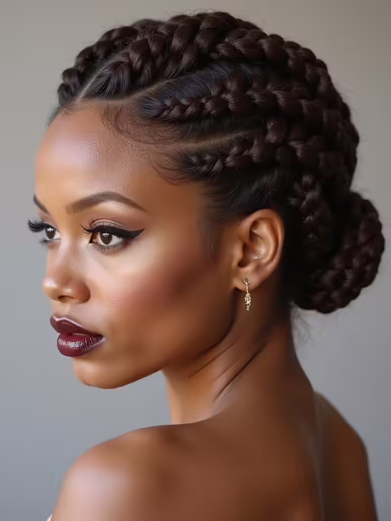 elegant low bun style