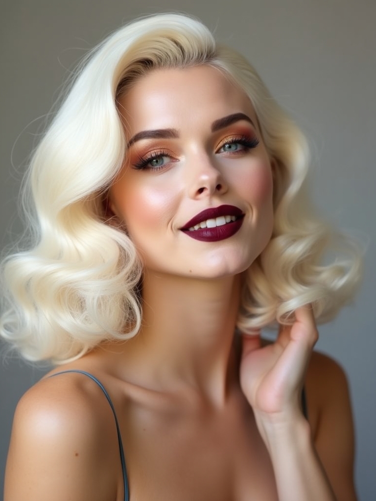 elegant vintage wave styling