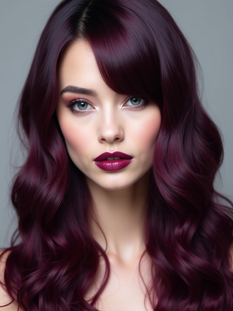 enchanting deep plum elegance