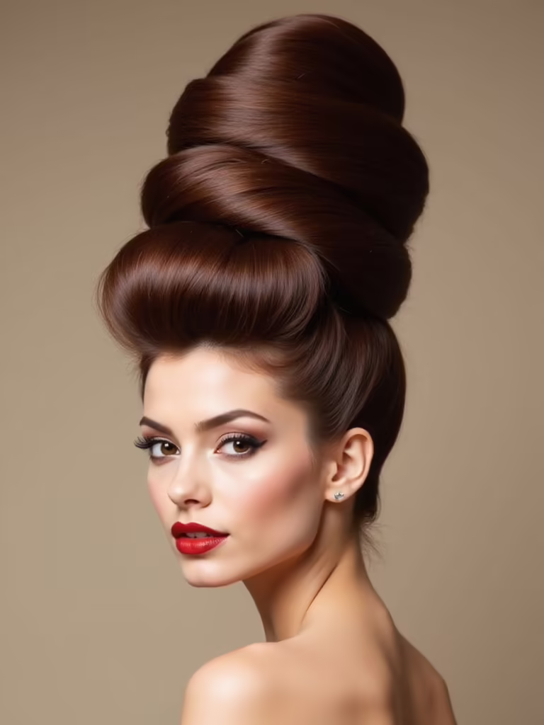 fabulous vintage beehive updo
