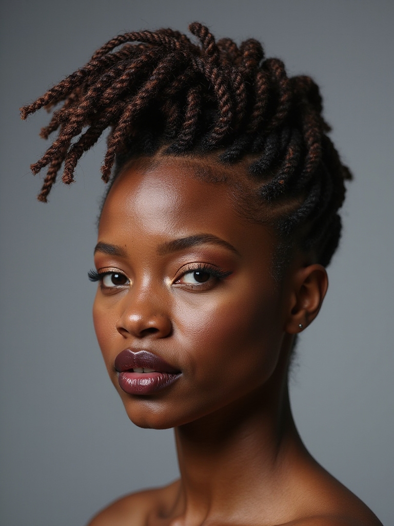 fauxhawk twist hair style