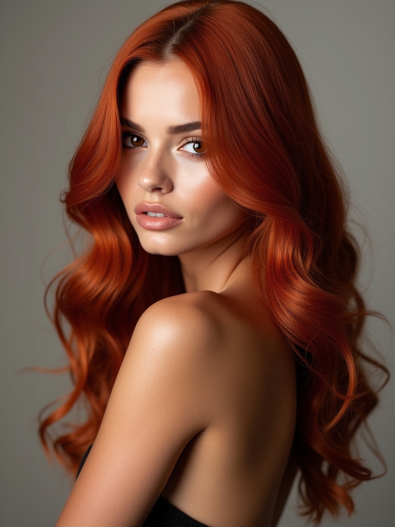 fiery vibrant hair transformation