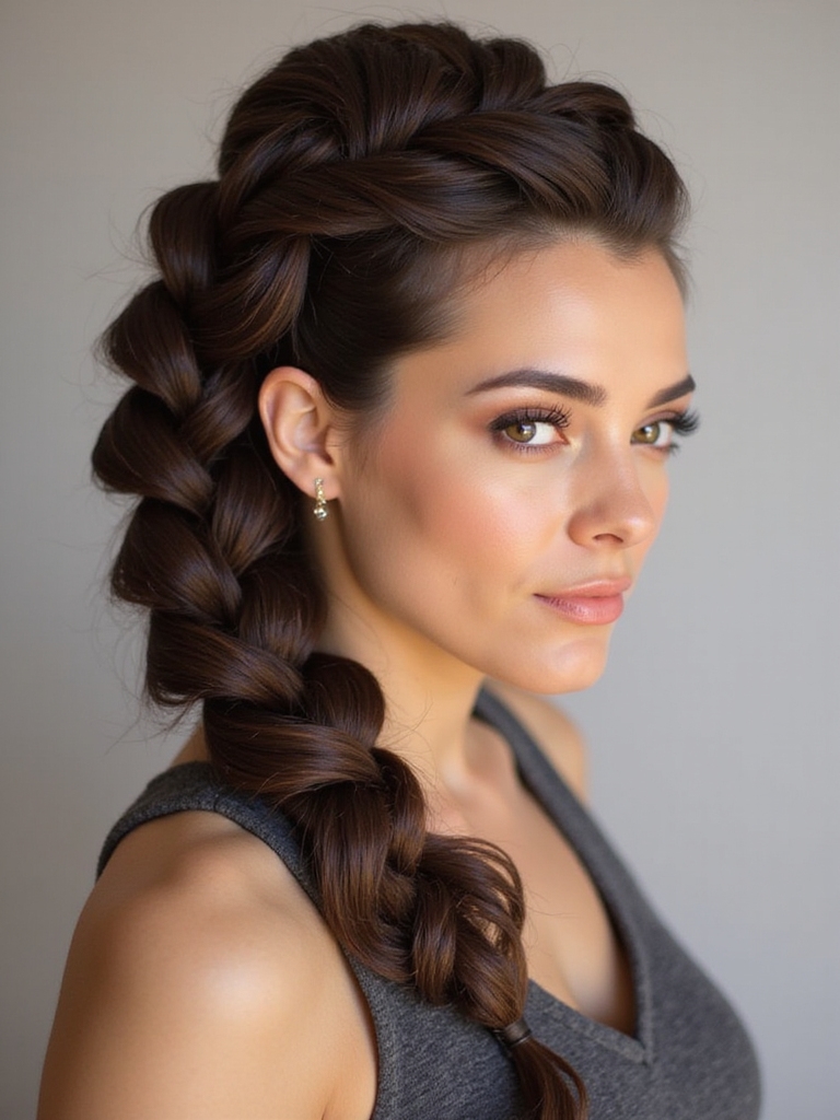 fishtail braid step by step