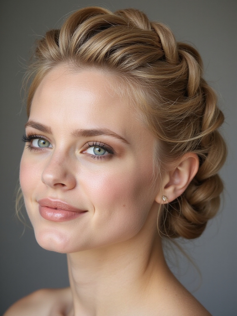 fishtail braid updo tutorial